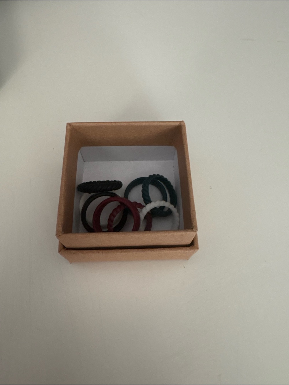 Mixed Color Twisted Ring Set